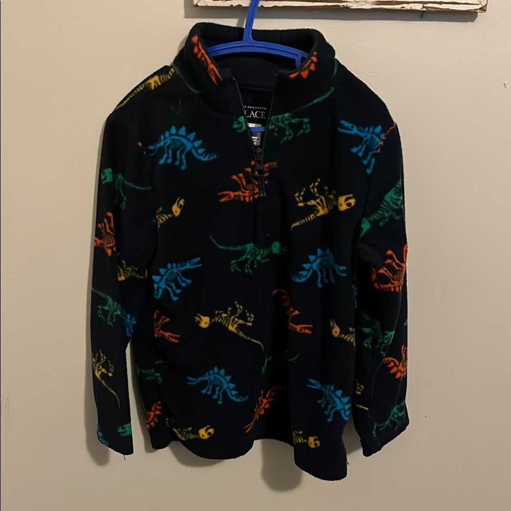The Children's Place Black and Blue Dinosaur Hoodie